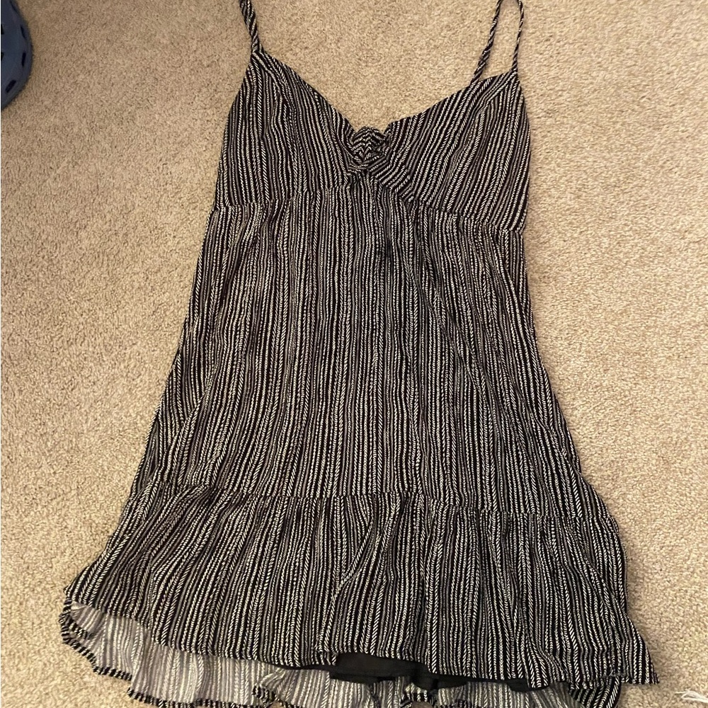 Black and White Vacation Dress